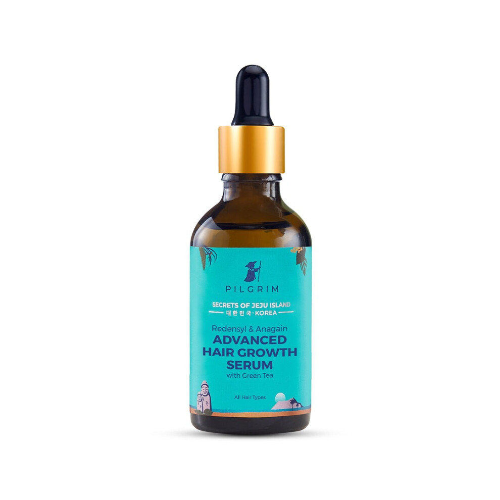 Pilgrim Redensyl 3% + Anagain 4% Advanced Hair Growth Serum For Unisex 50ml | Controls Hair Fall, Stimulates Hair Growth, Increase Hair Density