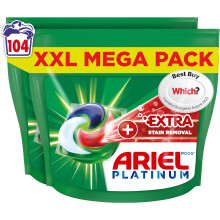 Ariel Platinum PODS®, Washing Liquid Laundry Detergent Capsules 104 Washes