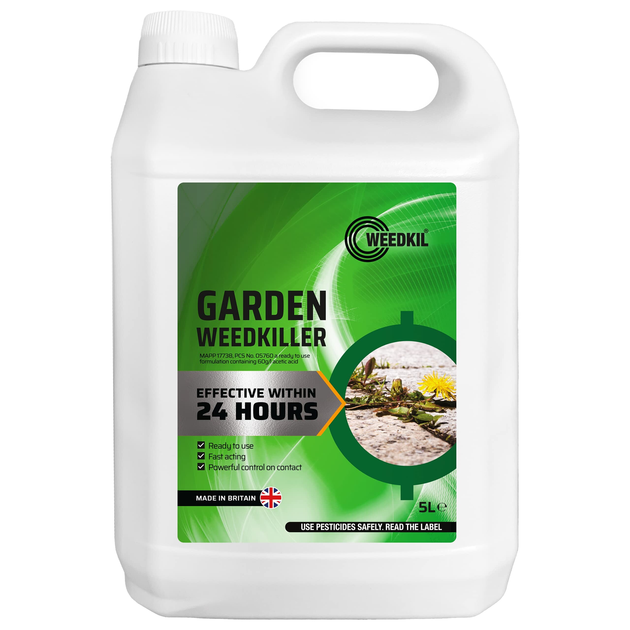 WeedKil Fast Acting Weed Killer 5L Harmless To Children & Pets Once
