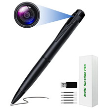 ZUNHAI Spy Camera Pen, Mini Hidden Camera HD 1080P Nanny Camera Pocket Cam Covert Camera Body Camera Audio and Video Recorder with Motion Detection fo