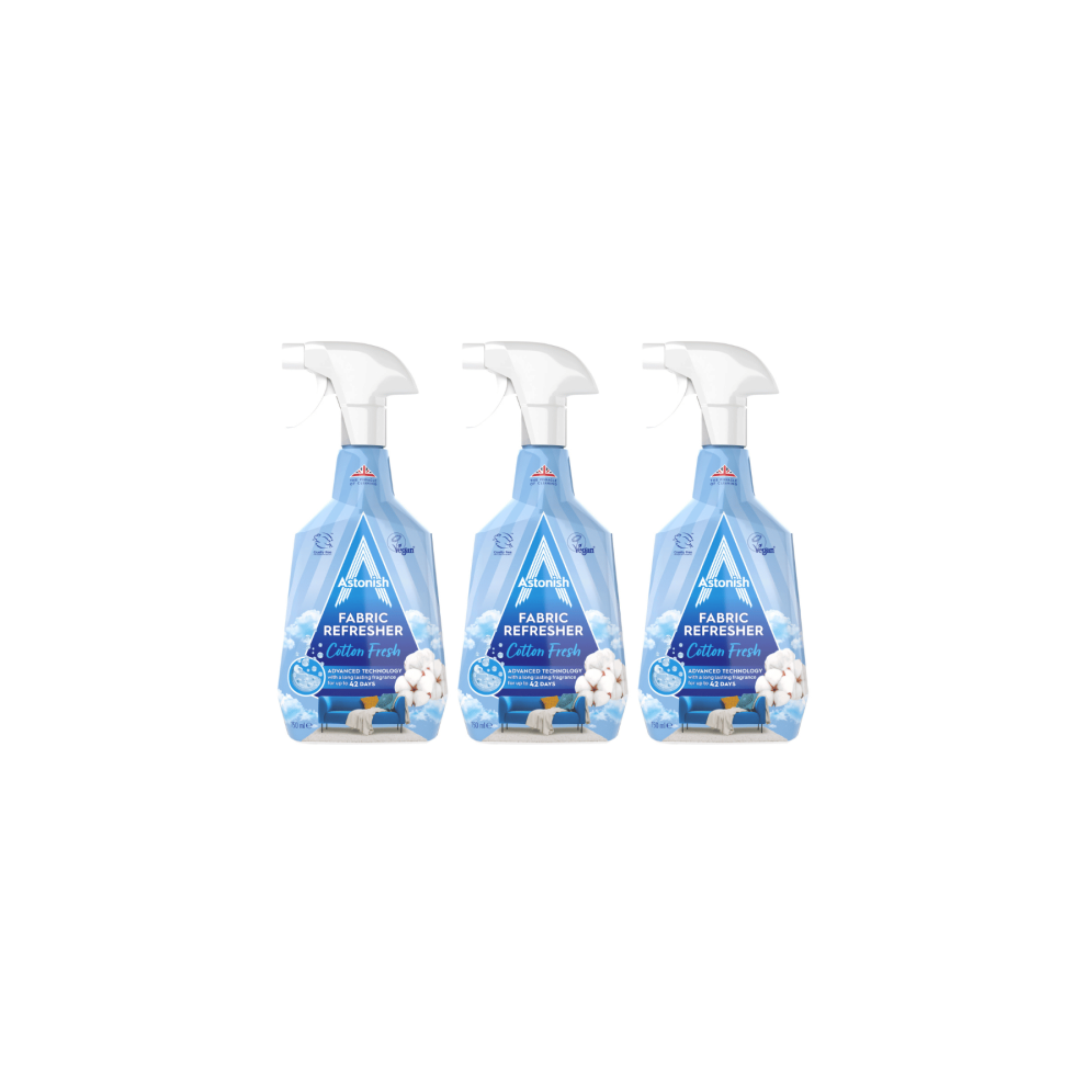 Astonish Fabric Refresher Spray 750ml - Pack of 3