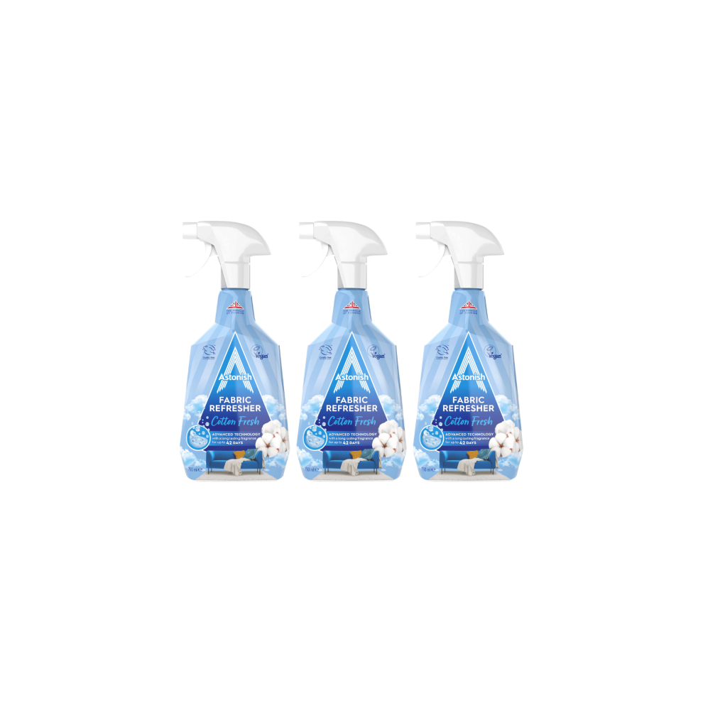 Astonish Fabric Refresher Spray - Pack Of 3 750Ml