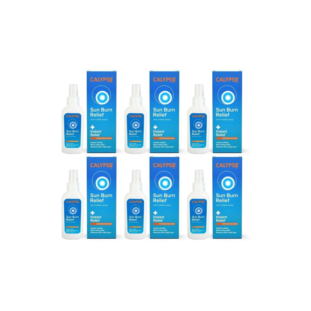 Calypso Sunburn Relief Spray Anti Irritant 100ml - Pack of 6