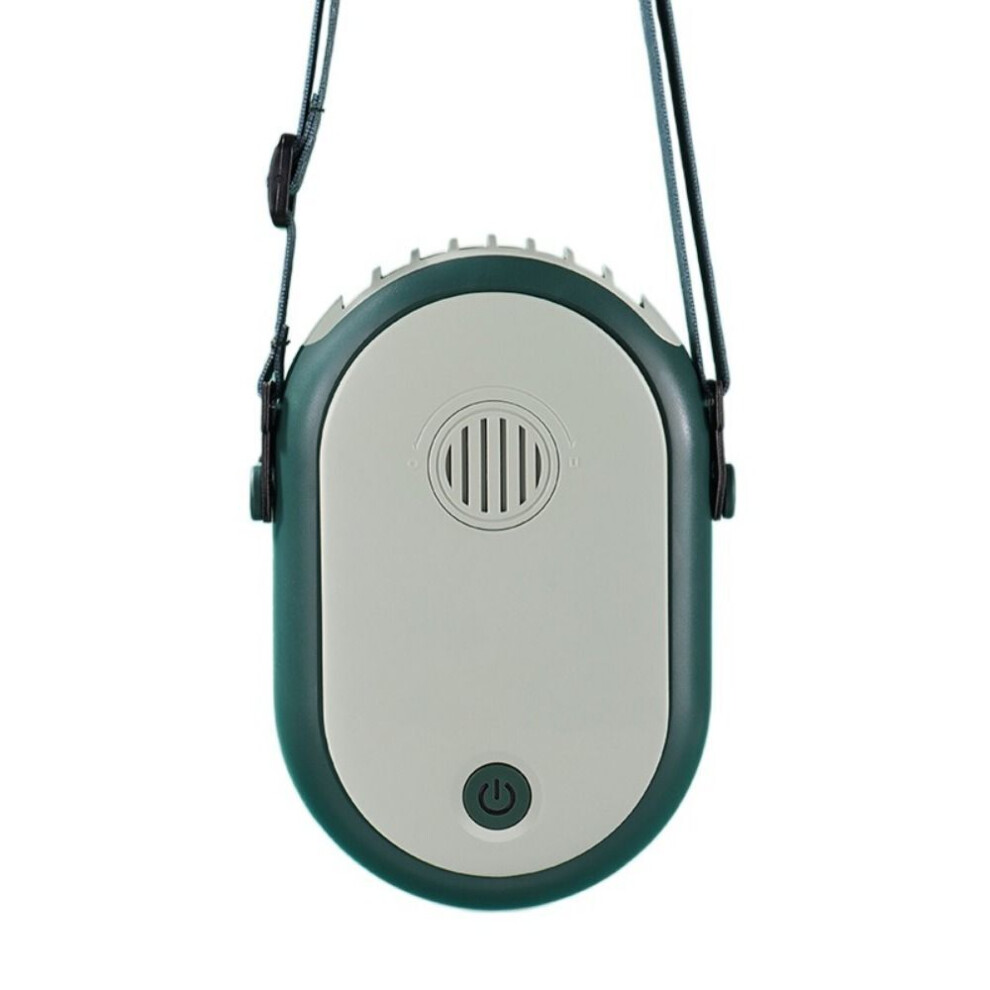 Hanging Neck Mini Personal Fan Bladeless Mini Cooling Fan Travel Essentials--Green-image-OPC-PDYSVQ2-NEW