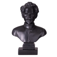 buste statue sculpture en pierre du communiste soviétique russe Léon Trotsky 16 cm