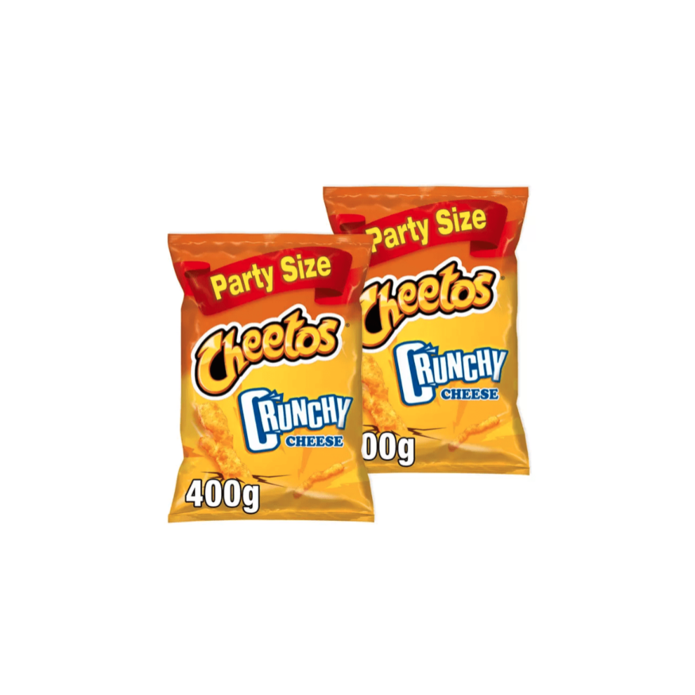 Walkers Cheetos Crunchy Cheese Fried Corn Snacks, 400G, Pack Of 2