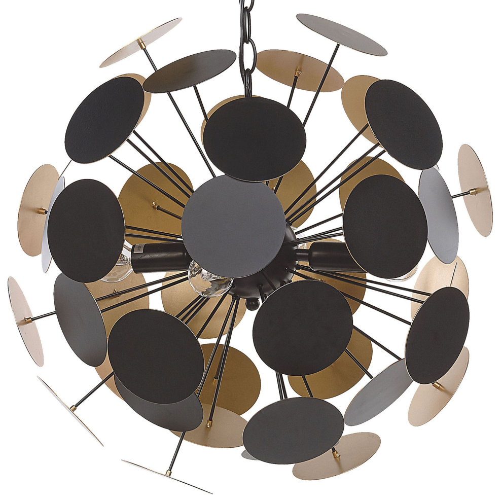 Pendant Lamp MARITSA Metal Black/ Gold