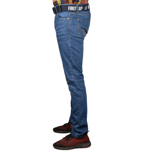 (Stone Wash, 36W x 31L) Firetrap Men Jeans Basic DenimPant Classic Trouser 2
