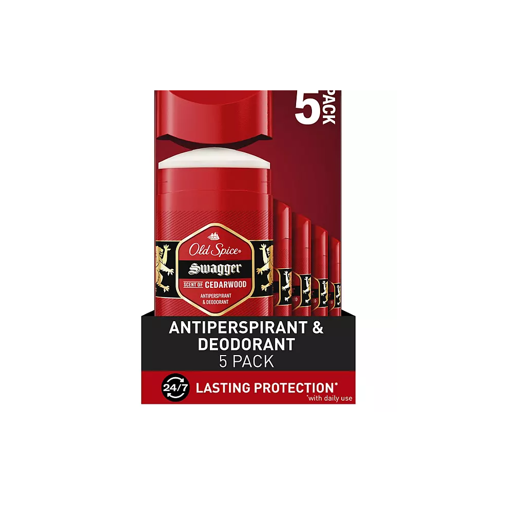 Old Spice Swagger Antiperspirant & Deodorant For Men, 2.6 Oz., 5 Pk.