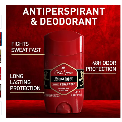 Old Spice Old Spice Déodorant Anti-transpirant 0,5 oz Swagger (Pack de 12) 1