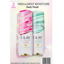Olay Indulgent Moisture Body Wash with Vitamin B3, 20 oz., 2 pk.