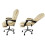 Office chair with footrest - white Malatec 23287 5