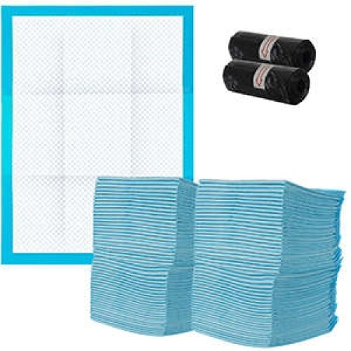 Absorbent hygienic pad - 100 pcs. + bags 1