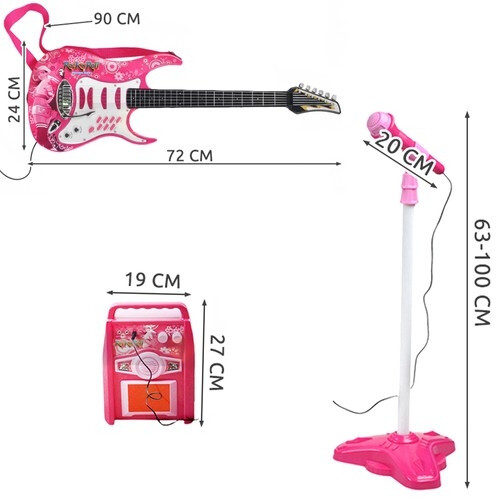Guitar + microphone + amplifier rose 22407 2