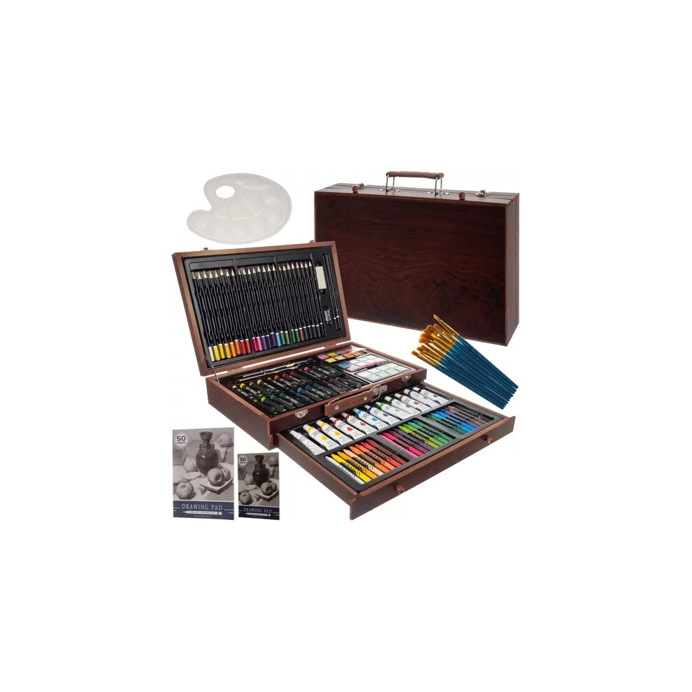 Painting set in a suitcase - 130 pcs Maaleo 21644