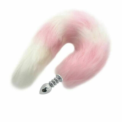 (Small 116) Pretty Pink Kitten Anal Butt Plug With Soft Tail Bdsm Pet Play