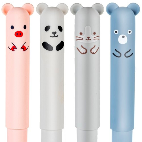 Erasable pen - animals 4 pcs. 2