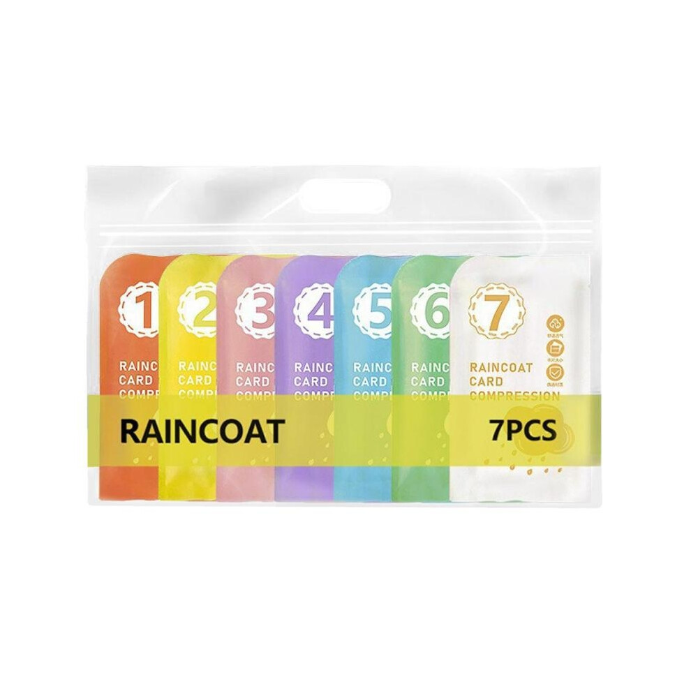 Portable Raincoat For Travel Portable Card Rain Poncho Strong Waterproof Packable Rain Jackets Ponchos Adult For Camping & 7322537796847