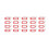 Set of key fobs / identifiers for keys 100 pcs 7
