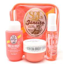 Sol De Janeiro Bom Dia Bright Cream 3-Pcs Travel Set  / New With Box