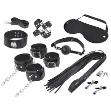 Set BDSM di giocattoli erotici neri, 13 pezzi