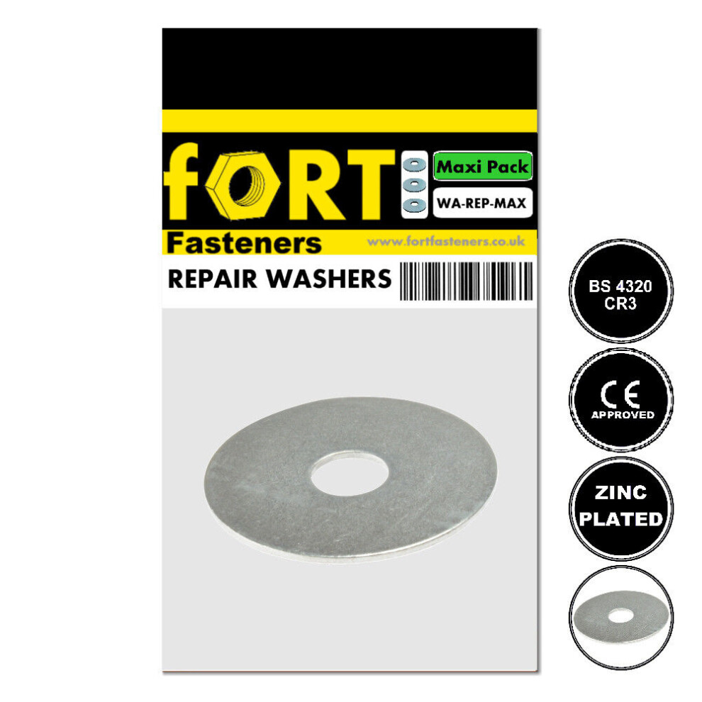 (M6 X 30Mm, 14 Repair Washers) Repair Washers Bzp Fort Fastenersâ® 5057670068507