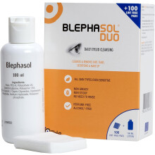 Blephasol Duo 100 ml Micellar Eyelid Cleansing Lotion with 100 Lint-Free Pads