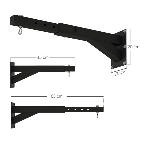 SPORTNOW 5-Length Adjustable Punch Bag Bracket for Boxing, Punching Training 1