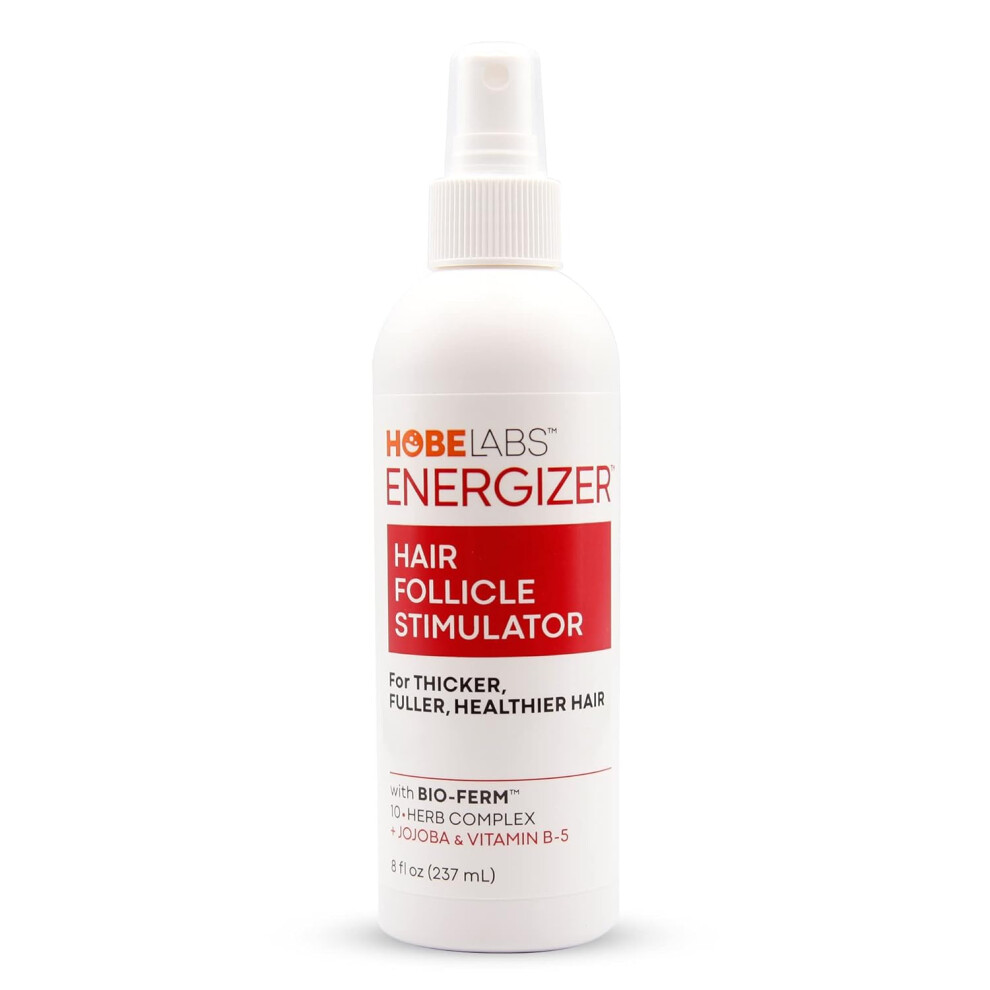 Hobe Labs Energizer Hair Follicle Stimulator with Jojoba & Vitamin B5 for Thicker, Fuller & Healthier Hair 237ml |Reduce Hairfall|Hair Growth Formula