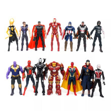 14Pcs Marvel Avengers Spider Iron Man Captain Thor 7" Action Figure Toys Model