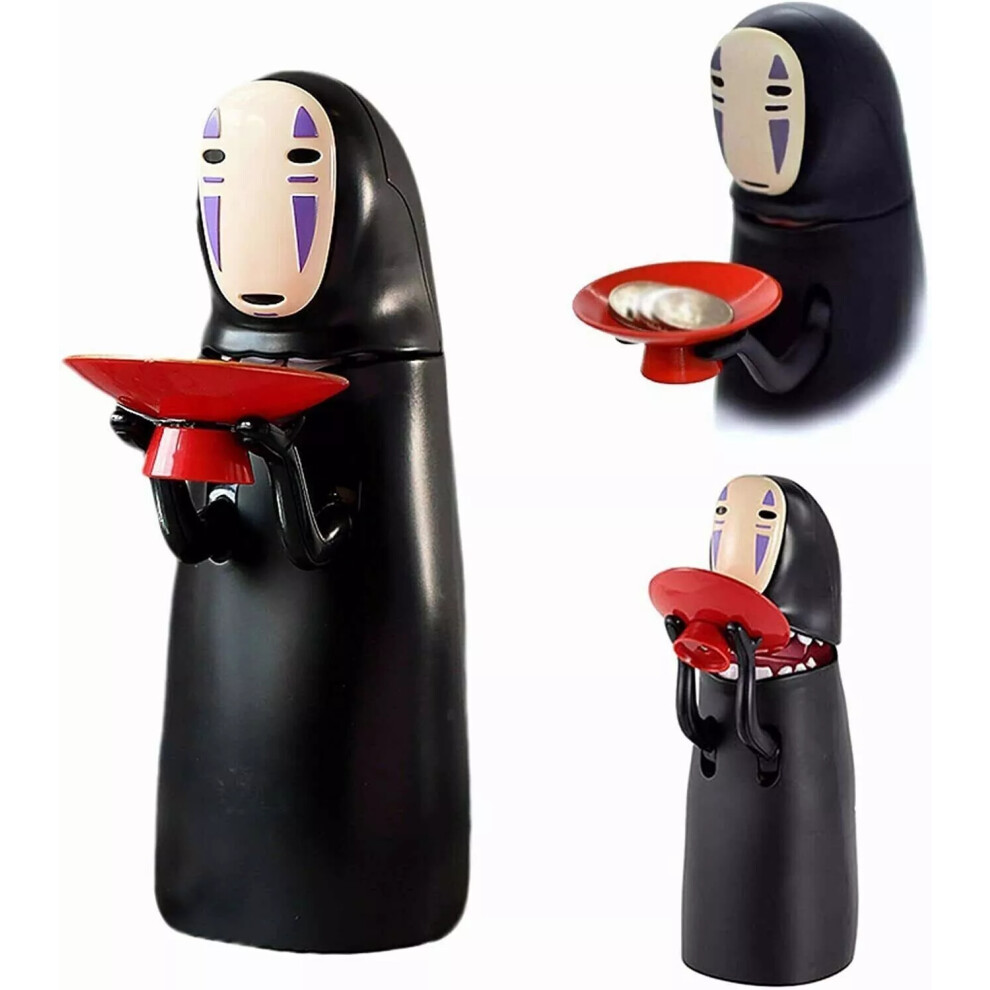Spirited Away No Face Man Eat Coin Music Money Box Kaonashi Piggy Bank Kids Toy