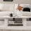 Costway 2-tier Coffee Table w/ Large Tabletop & 5 Support Legs Modern 5