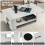 Costway 2-tier Coffee Table w/ Large Tabletop & 5 Support Legs Modern 10