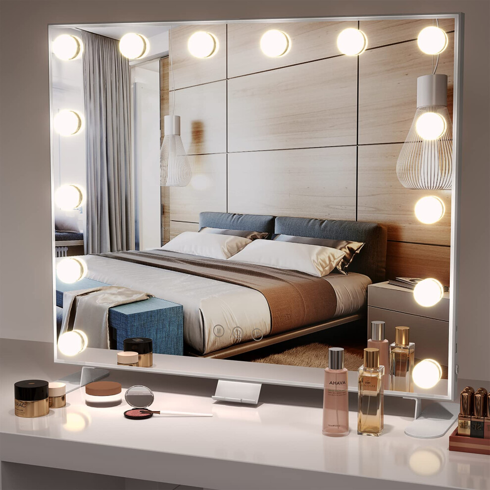 (60 x 53 cm)Hollywood Vanity Mirror with 14 Dimmable Bulbs