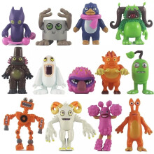 13-Piece My Singing Monsters Wubbox Furcorn Action Figures Set - PVC Collectibles Topper