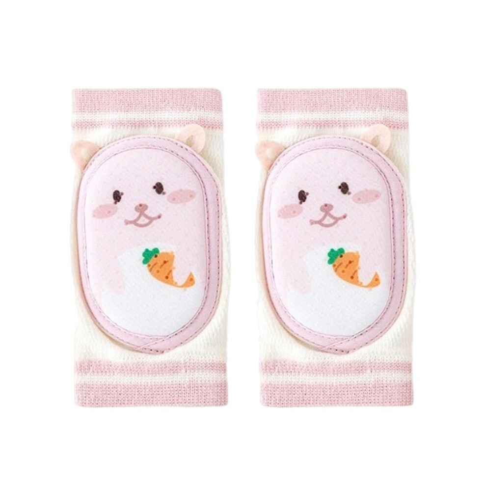 (B) Baby Knee Pads For Crawling Knee Protector Comfortable Elbow Pads Crawling Knee Pads Anti-Slip Walking Protector Adjustable