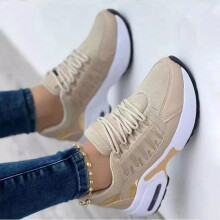 (Champagne, 39=UK6) Ladies Womens Running Trainers Shock Absorbing Fitness Gym Sports Shoes Size