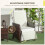 Outsunny Outsunny 3 Pieces Rattan Bistro Set w/ Adjustable Backrest - Mixed-Brown 6