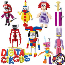 NEW 8 PCS The Amazing Digital Circus Action Figure Building Blocks Set Gift