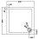 Harper Square 800 x 800mm Shower Tray Slate Grey 2