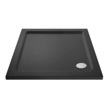 Harper Square 900 x 900mm Shower Tray Slate Grey Bathroom