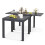 Costway Expandable Patio Dining Table Extendable Aluminum Table for 4-6 1