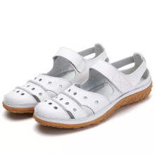 (White, 5) Women Orthopedic Sandals Comfy Closed Toe Mules Summer Slippers Flat Shoes Sizes