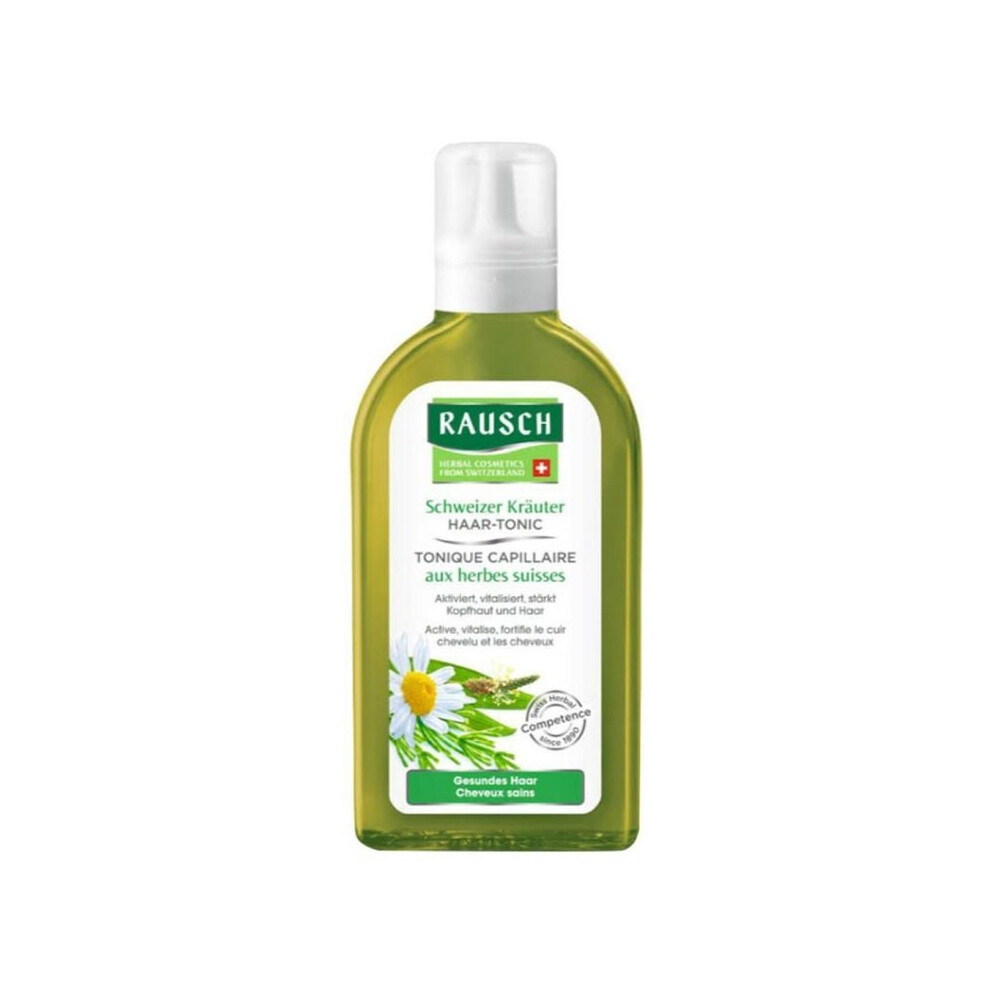 Rausch Swiss Herbal Hair Tonic 200ml | Promotes Healthy Hair, Prevents Dandruff, Adds Volume & Shine | Hair Treatment Oil