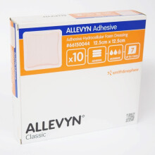 Allevyn Adhesive 12.5cm x 12.5cm - Pack of 10 (Ref: 66150044) [UK]