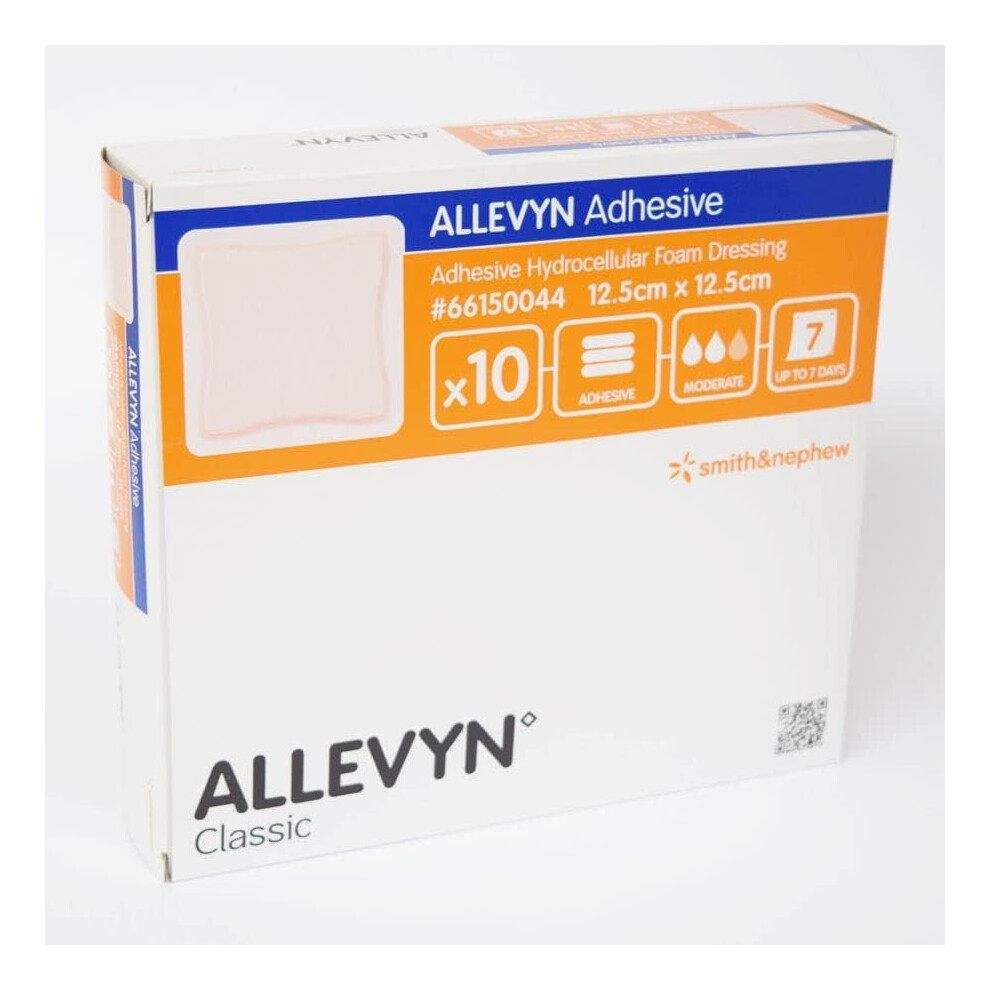 Allevyn Adhesive 12.5cm x 12.5cm - Pack of 10 (Ref: 66150044) [UK]