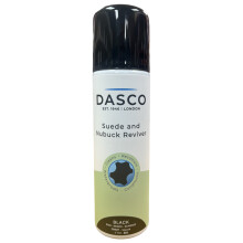 Dasco Black Suede and Nubuck Reviver Spray 200ml Cleans Recolours and Conditions