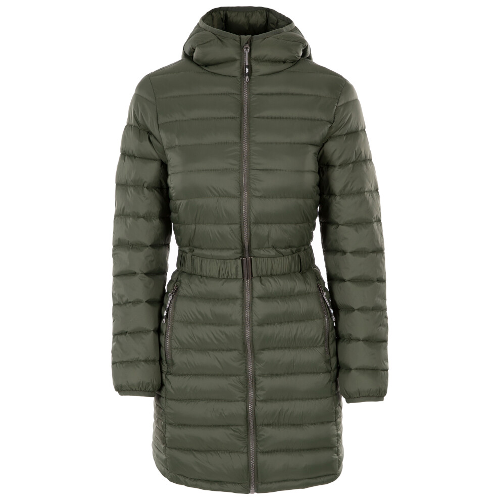 (18, Ivy) Trespass Womens Padded Jacket Longline Santuzza