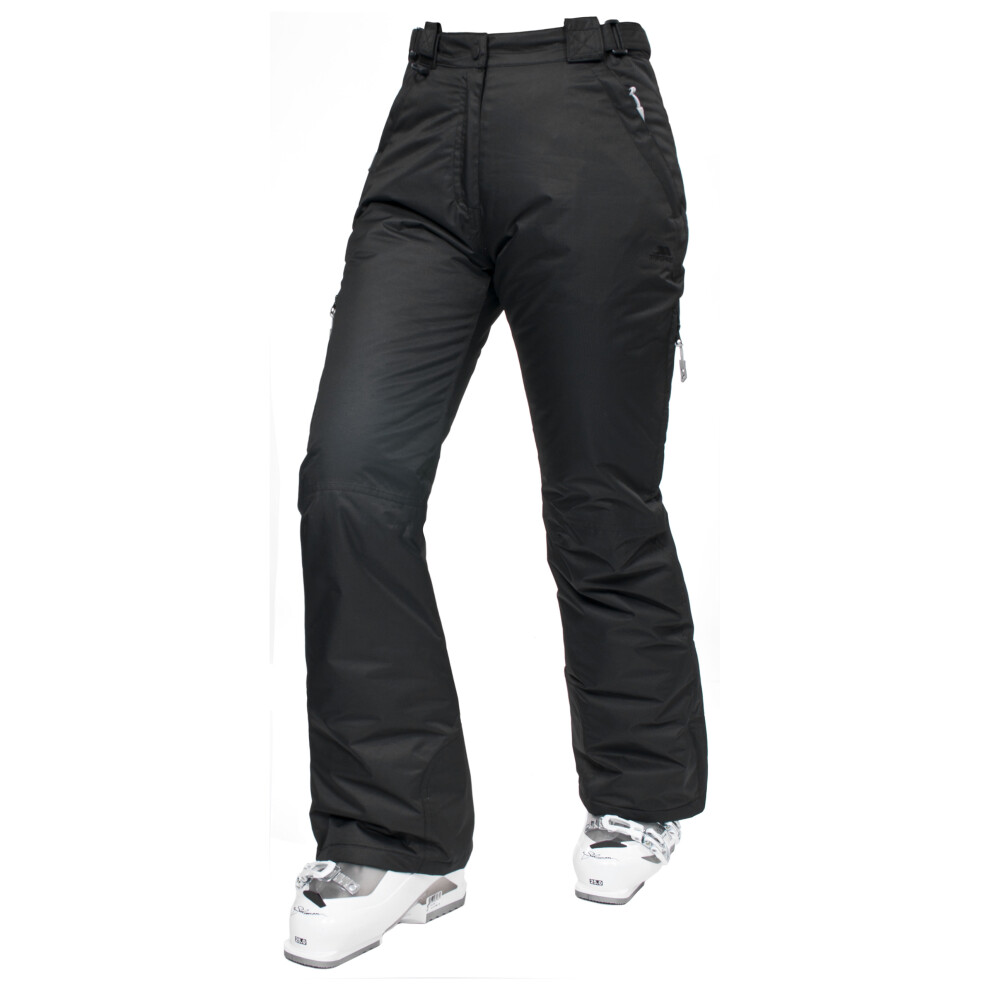 (XS/SL, Black) Trespass Womens Ski Pants Waterproof Padded Lohan