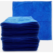 Microfibre Cloths 40x40 Cleaning Drying 20x Kitchen Window Car Blue